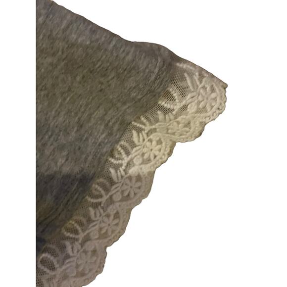 Garnet Hill Kids Gray Dress with Lace Details - Size L - Picture 3 of 6